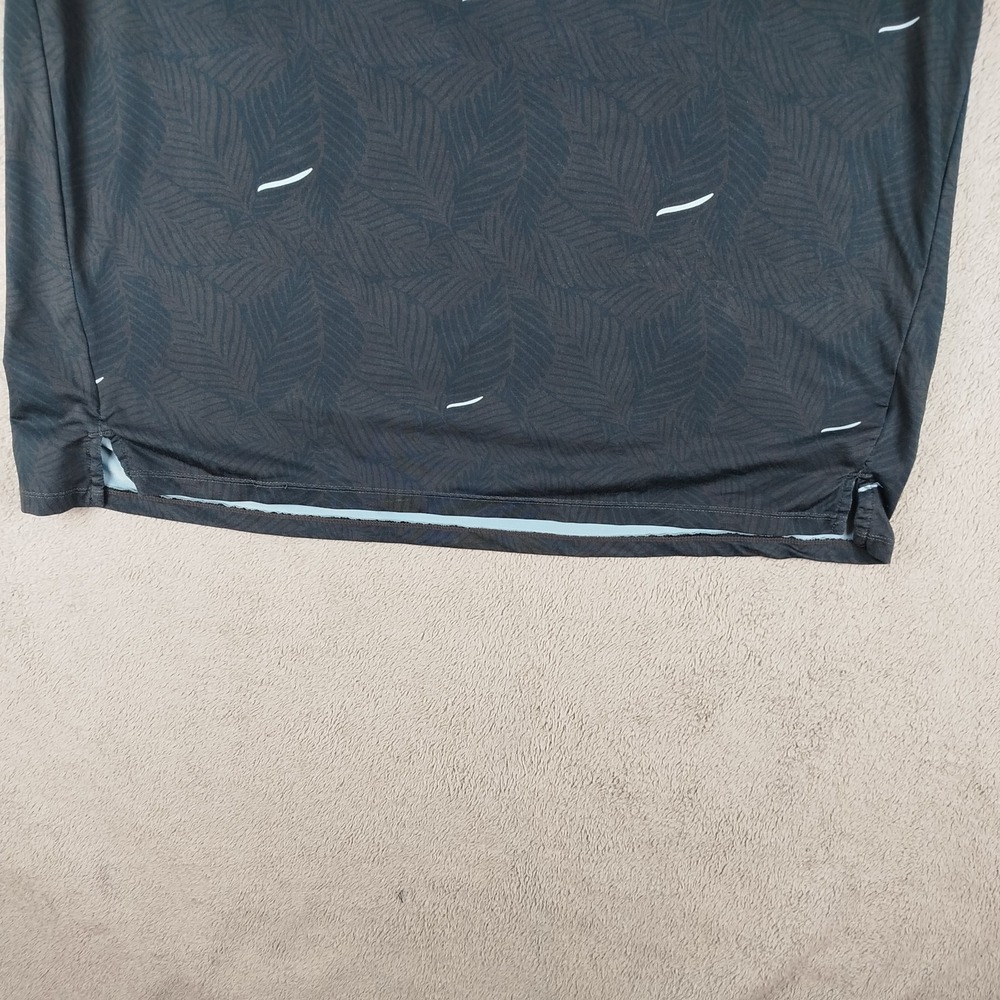 UNRL x Barstool Performance Golf Blue Navy Polo Shirt AOP Athletic Fit Mens L - Picture 3 of 11